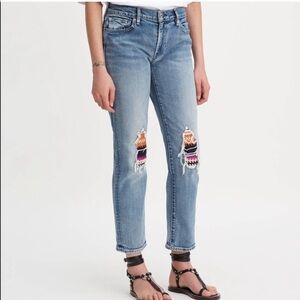 Levi’s Pin Dot Jeans Made Crafter Tapered Leg Blue
